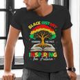 Honoring Past Inspiring Future History Month Book Tree Men's V-Neck T-Shirt Honoring Past Inspiring Future History Month Book Tree Men's V-Neck T-Shirt