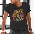 Hot Girls Read Aesthetic Book Lover Reading Men's V-Neck T-Shirt Hot Girls Read Aesthetic Book Lover Reading Men's V-Neck T-Shirt