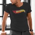 Hot Wheels Comic Book Fire Logo Men's V-Neck T-Shirt
