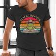 Howdy Reader Frog Reading Book Vintage Men's V-Neck T-Shirt