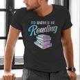 Id Rather Be Reading Book Librarian Men Women Kids Men's V-Neck T-Shirt Id Rather Be Reading Book Librarian Men Women Kids Men's V-Neck T-Shirt