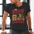 I'm Booked For The Holidays Christmas Reading Bookworm Xmas Men's V-Neck T-Shirt I'm Booked For The Holidays Christmas Reading Bookworm Xmas Men's V-Neck T-Shirt