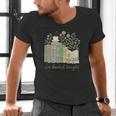 I'm Booked Tonight Cozy Floral Book Lover Graphic Men's V-Neck T-Shirt I'm Booked Tonight Cozy Floral Book Lover Graphic Men's V-Neck T-Shirt