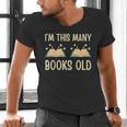 I'm This Many Books Old Read Book 2nd Birthday 2 Years Old Men's V-Neck T-Shirt I'm This Many Books Old Read Book 2nd Birthday 2 Years Old Men's V-Neck T-Shirt