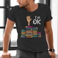 I'm Ok Read Book Reading Librarian Teacher Men Women Men's V-Neck T-Shirt I'm Ok Read Book Reading Librarian Teacher Men Women Men's V-Neck T-Shirt