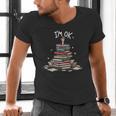 I'm Ok Read Book Reading Nerd Librarian Teacher School Men's V-Neck T-Shirt I'm Ok Read Book Reading Nerd Librarian Teacher School Men's V-Neck T-Shirt