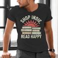 Independent Bookstore Fans Shop Local Literary Community Men's V-Neck T-Shirt Independent Bookstore Fans Shop Local Literary Community Men's V-Neck T-Shirt