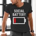Introvert Low Social Battery Level Anti Social People Men's V-Neck T-Shirt Introvert Low Social Battery Level Anti Social People Men's V-Neck T-Shirt