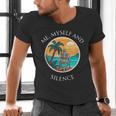 Introvert Relaxation Me Myself And Silence Summer Vacation Men's V-Neck T-Shirt