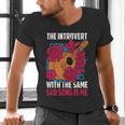 Introvert Singers Singing Sad Song Classical Music Lovers Men's V-Neck T-Shirt Introvert Singers Singing Sad Song Classical Music Lovers Men's V-Neck T-Shirt
