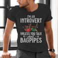 Im An Introvert Unless You Talk About Bagpipes Bagpiper Men's V-Neck T-Shirt Im An Introvert Unless You Talk About Bagpipes Bagpiper Men's V-Neck T-Shirt