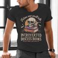 Introverted But Willing To Discuss Books Cozy Aesthetic Men's V-Neck T-Shirt Introverted But Willing To Discuss Books Cozy Aesthetic Men's V-Neck T-Shirt