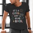 It's A Good Day To Read a Book Elementary Teacher Graphic Men's V-Neck T-Shirt