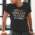 It's A Good Day To Read A Book Reading Librarian Teacher Kid Men's V-Neck T-Shirt