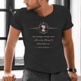Jane Austen My Courage Always Rises Literary Book Club Men's V-Neck T-Shirt Jane Austen My Courage Always Rises Literary Book Club Men's V-Neck T-Shirt