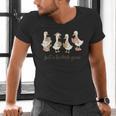 Just A Bookish Goose Goose Book LoverSilly Goose Book Club Men's V-Neck T-Shirt