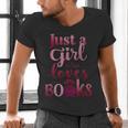 JUST A GIRL WHO LOVES BOOKS LIBRARIAN BOOK LOVERS BOOKWORM Men's V-Neck T-Shirt JUST A GIRL WHO LOVES BOOKS LIBRARIAN BOOK LOVERS BOOKWORM Men's V-Neck T-Shirt