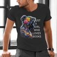 Just a Girl Who Loves Books Men's V-Neck T-Shirt