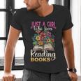 Just A Girl Who Loves Reading Books Men's V-Neck T-Shirt Just A Girl Who Loves Reading Books Men's V-Neck T-Shirt