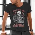 Just A Good Girl Reading Dirty Books Dark Romance Men's V-Neck T-Shirt