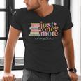 Just One More Chapter Book Lovers Reading Teacher Men's V-Neck T-Shirt