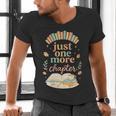 Just One More Chapter Cozy Book Lover Reading & Coffee Men's V-Neck T-Shirt Just One More Chapter Cozy Book Lover Reading & Coffee Men's V-Neck T-Shirt