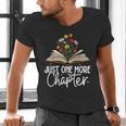 Just One More Chapter Floral Book Reading Girl Bookworm Men's V-Neck T-Shirt Just One More Chapter Floral Book Reading Girl Bookworm Men's V-Neck T-Shirt