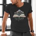 Just One More Chapter Floral Book Wildflower Aesthetic Art Men's V-Neck T-Shirt