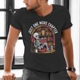 Just One More Chapter Skeleton Reading Cozy Books Men's V-Neck T-Shirt