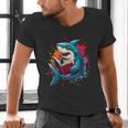 Kawaii Shark Reads Book Reading Library Book Bookworm Men's V-Neck T-Shirt Kawaii Shark Reads Book Reading Library Book Bookworm Men's V-Neck T-Shirt