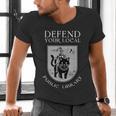Knight Cat Defend Your Public Library Book Lover Men's V-Neck T-Shirt Knight Cat Defend Your Public Library Book Lover Men's V-Neck T-Shirt