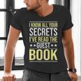 I Know All Your Secrets i Have Read Guest Book Hotel Manager Men's V-Neck T-Shirt
