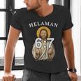 LDS Book Of Mormon Meme Helaman 6 Men's V-Neck T-Shirt LDS Book Of Mormon Meme Helaman 6 Men's V-Neck T-Shirt
