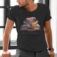 Let The Adventures Begin Book Lovers Magical Whimsical Art Men's V-Neck T-Shirt