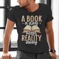 Librarian A Book A Day For Book Lover Reading Library Men's V-Neck T-Shirt