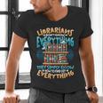 Librarian Book Lover Library Librarian Men's V-Neck T-Shirt Librarian Book Lover Library Librarian Men's V-Neck T-Shirt
