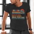 Librarian Definition Book Lover Library Workers Day Men's V-Neck T-Shirt