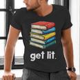 Get Lit With Books Men's V-Neck T-Shirt