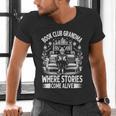 Literary Grandma Reading Club Book Lover Story Enthusiast Men's V-Neck T-Shirt Literary Grandma Reading Club Book Lover Story Enthusiast Men's V-Neck T-Shirt
