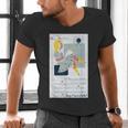 Little Miss Muffet Reading a Picture Book Men's V-Neck T-Shirt