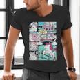 My Little Pony Classic Vintage Rainbow Castle Comic Book Men's V-Neck T-Shirt My Little Pony Classic Vintage Rainbow Castle Comic Book Men's V-Neck T-Shirt
