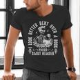 I Look Better Bent Over a Book Proud Smut Reader Skeleton Men's V-Neck T-Shirt