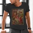 Louisa May Alcott Coming Of Age Novel Little Women Book Cover Small Men's V-Neck T-Shirt Louisa May Alcott Coming Of Age Novel Little Women Book Cover Small Men's V-Neck T-Shirt