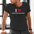 I LOVE BOOK RESTORATION Men's V-Neck T-Shirt