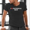 I Love Heart Fictional Men Simple Cute Reading Books Men's V-Neck T-Shirt