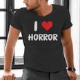 I Love Horror Heart Movies TV Show Books Writing Read Men's V-Neck T-Shirt
