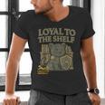 Loyal To The Shelf Knight Panther Book Lover Men's V-Neck T-Shirt Loyal To The Shelf Knight Panther Book Lover Men's V-Neck T-Shirt