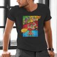 Lucha Libre Comic Book Mexican Wrestling Cartoon Wrestler Men's V-Neck T-Shirt Lucha Libre Comic Book Mexican Wrestling Cartoon Wrestler Men's V-Neck T-Shirt