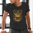 The Magic Of Books Vintage Style Reading Lover Cat & Tea Men's V-Neck T-Shirt