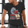 Manatee Reading Books Matching Bookworm Readers Librarian Men's V-Neck T-Shirt